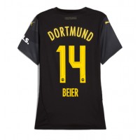 Borussia Dortmund Maximilian Beier #14 Bortatröja Dam 2024-25 Kortärmad